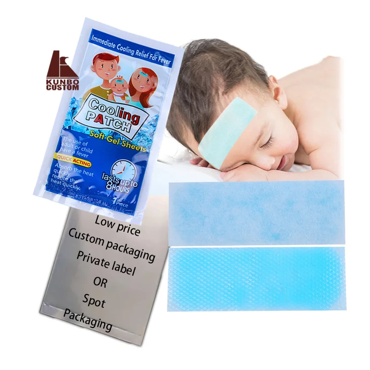 medical supplies health care Fever Sticker Cooling Gel Sheet Headache Pad Reduce Patch