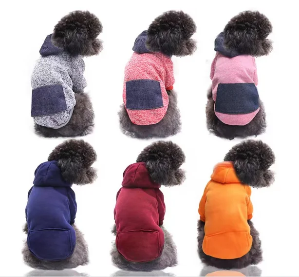 Hot selling Wholesale Multi Color Comfortable Winter Dog Clothes Pet Dog Hoodie For Pet