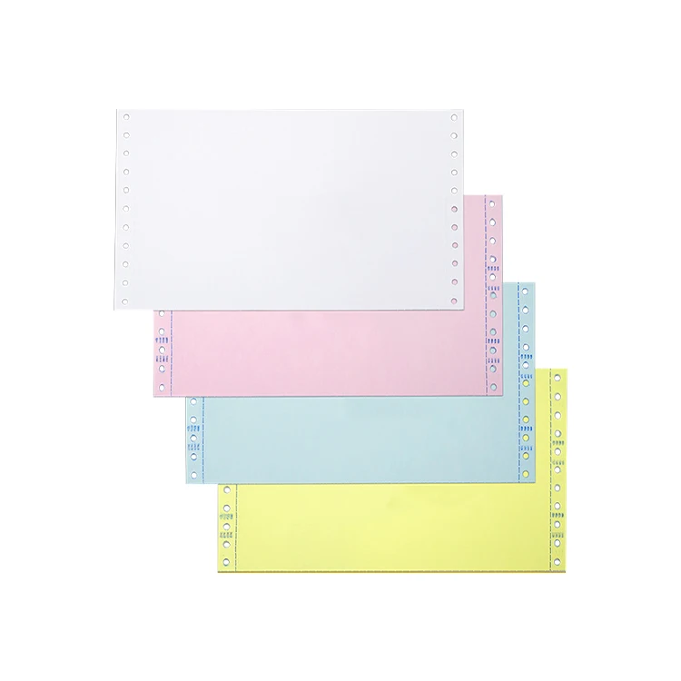 Wholesale Print Colour A4 Size 2 Ply 3 Plys Continuous Carbonless Copy Computer Papers
