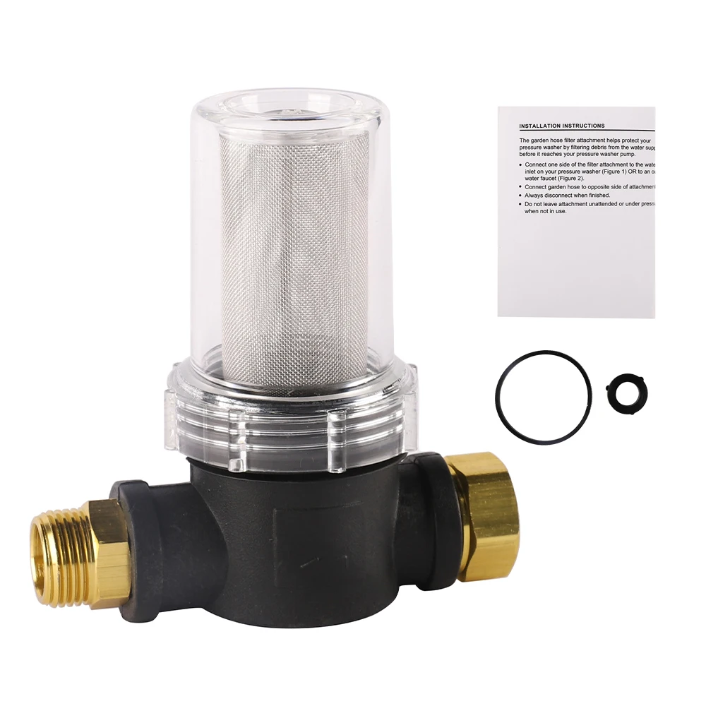 100 Mesh Attachment Pressure Washer Outdoor Gardening Inlet housing water cartridge sediment filter