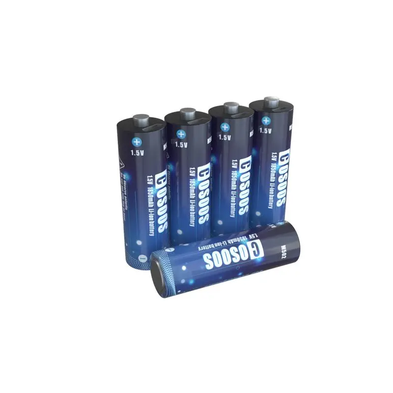 Fast delivery cheap 1850 mAh Lithium USB Rechargeable AA Battery