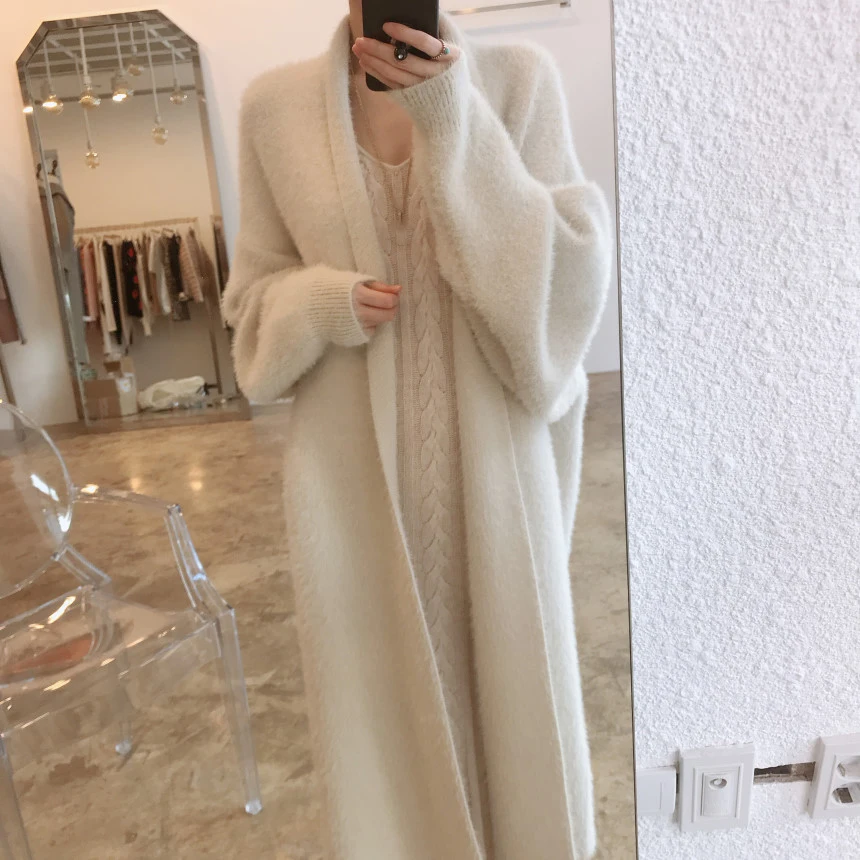 High Quality Fashion Long Sweater Coat Full Sleeve Casual Winter Cardigan Knit Loose Comfortable Sweater Cardigan For Women