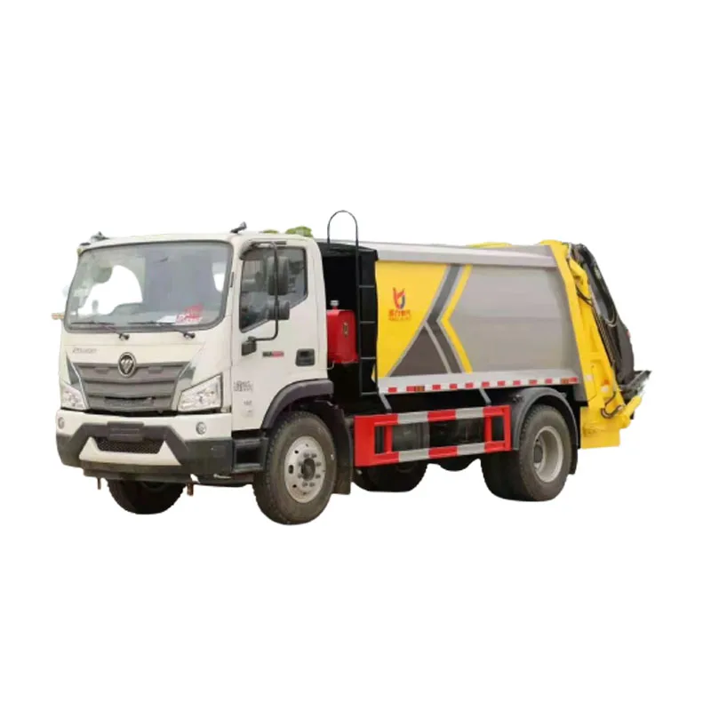 Foton 4x2 rubbish body compactor garbage truck compressed garbage truck