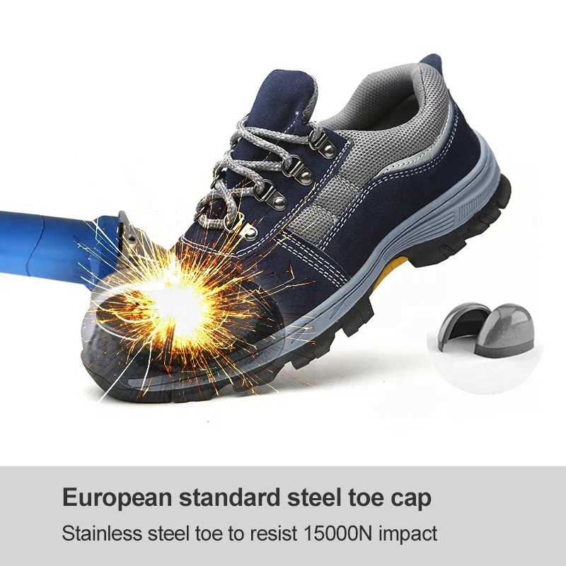 Flip fur protective shoes anti-mite puncture protective shoes oil resistant acid and alkali safety shoes