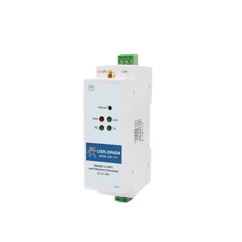 USR-DR404 Din Rail Modbus gateway RS485 Serial to WIFI Ethernet Converter