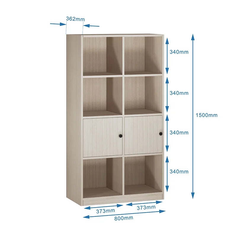 Living Room Furniture Floor Shaped Creative Modern Aluminum Bookshelf