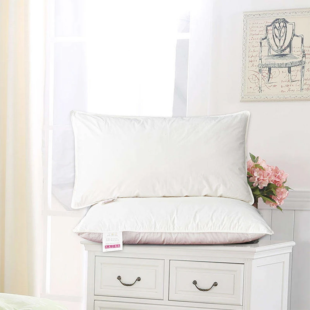 Custom Healthy 100% Cotton Fabric Compressible Memory Foam Camping Travel Pillow