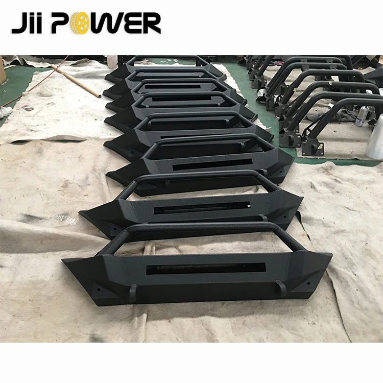 Heavy Duty Offroad Replacement Parts Steel Front bumper for Wrangler 2018+ JL  With Parking Sensor  Hole