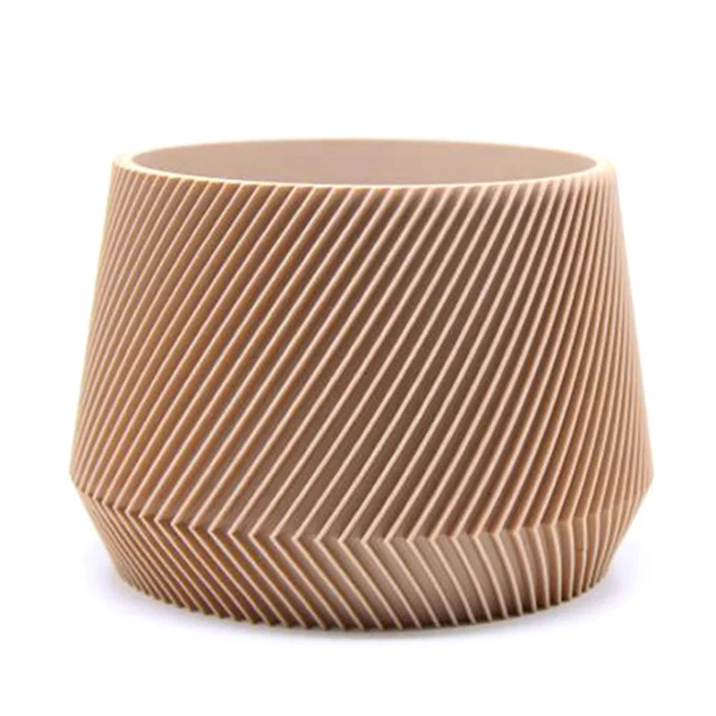 Industrial customized high performance 3d printing material 3d wood print for clay flower pot