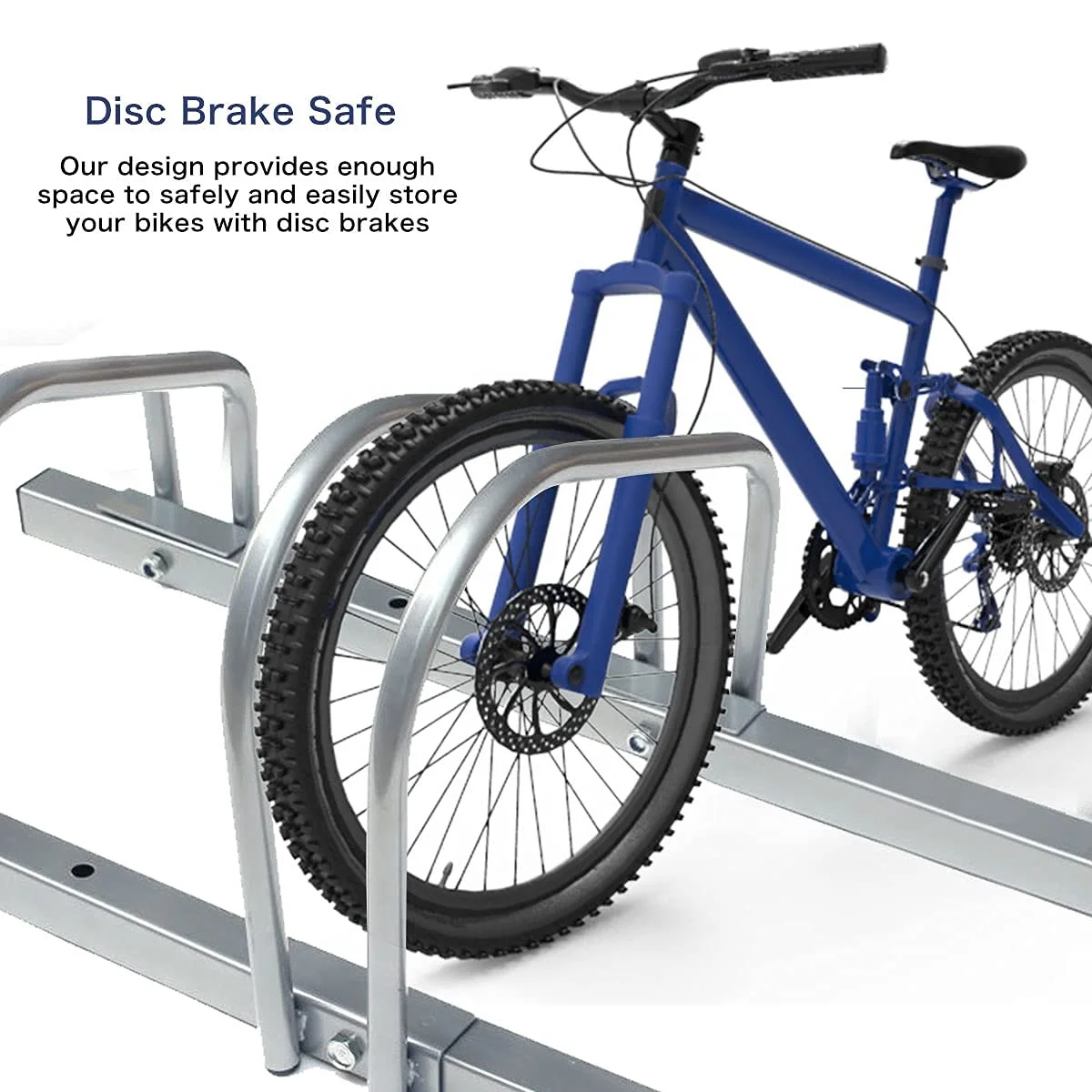 Wholesale Custom bicycle parking rack 2-6 Slots Galvanized Steel Front Storage Indoor  Bicycle Rack