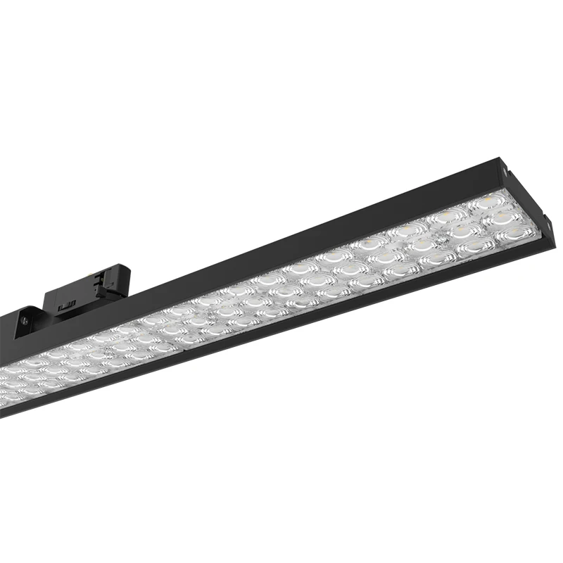 China Suppler Power Switchable Assymmetrica Track Led Lighting Supermarket Shelves 60w 75w Track Panel Light