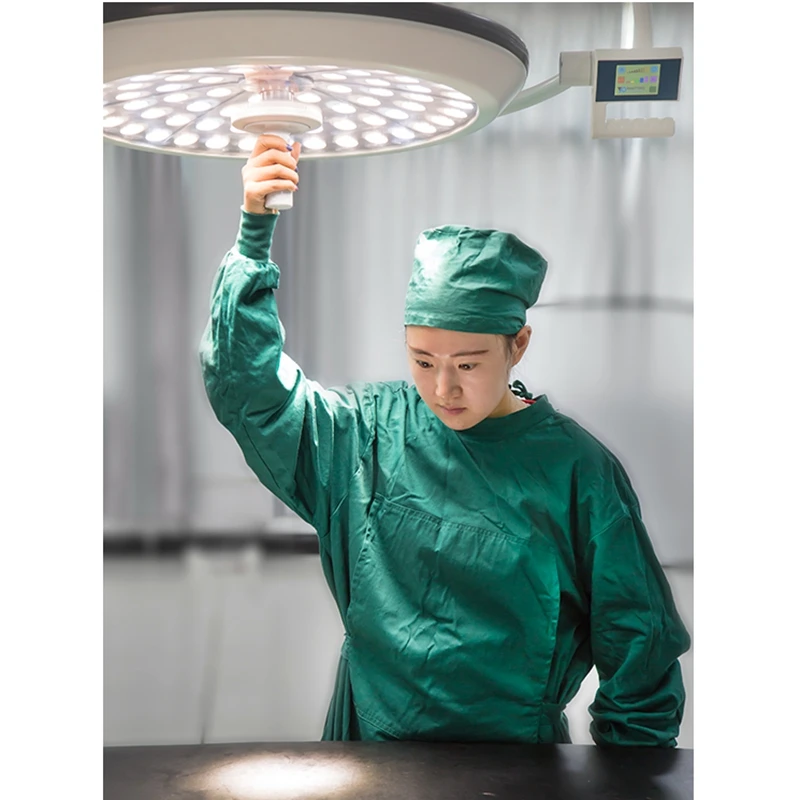 Hospital Surgical Equipment 2 Arms Ceiling LED Operating Light with HD Video Camera System