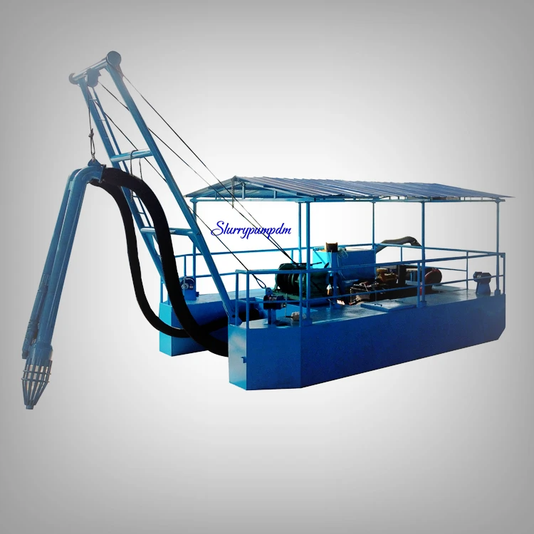 Nigeria Sand Dredging Pump Boat With 10 inch Sand Pump Set Dredge Depth 15 m discharge for  200 m