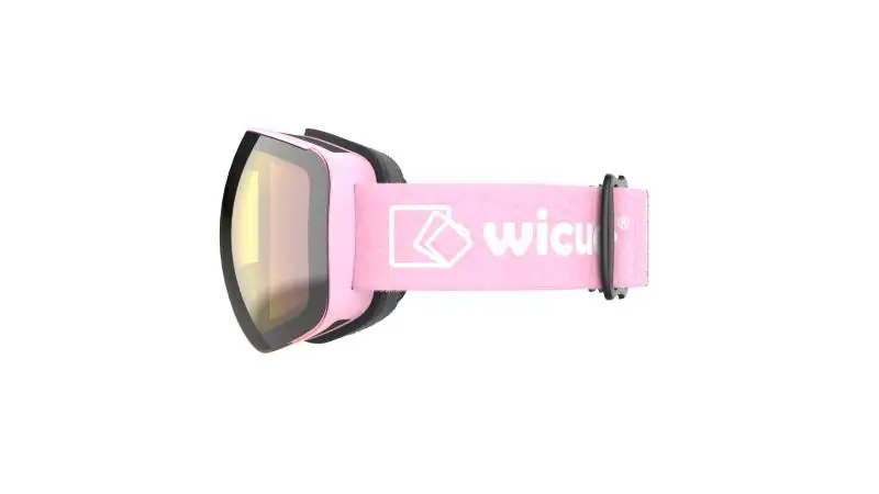 CE approved UV400 protection lightweight windproof lenses frameless ski goggles for men women