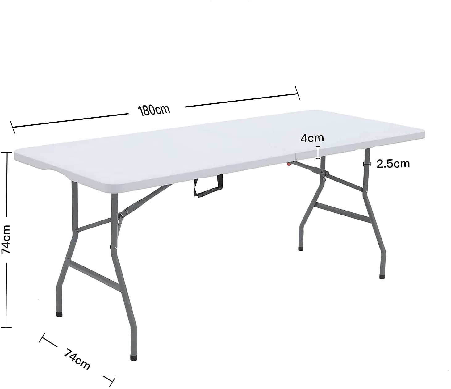 6-футовый стол пластиковый складной столик для пикников на прямоугольник для банкета, свадьбы на открытом воздухе складные столы