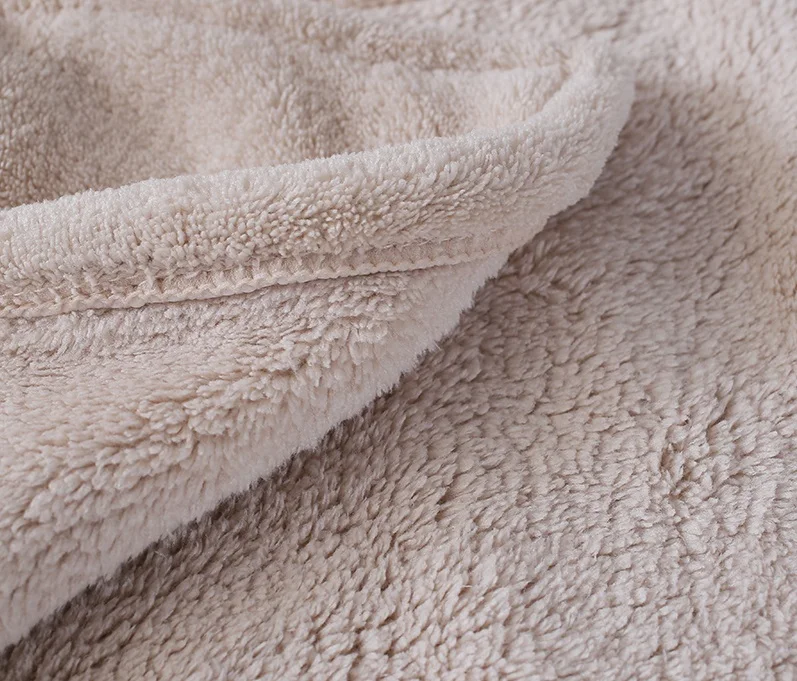 
Soft Coral velvet microfiber customizable hair drying cap towel 