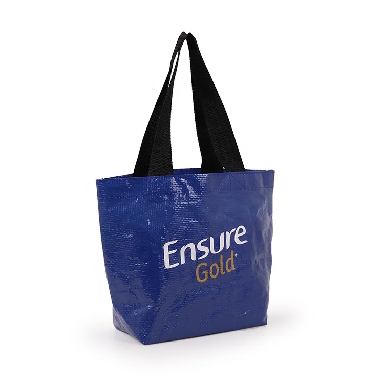 Custom Logo Printed PP Non-Woven Laminated Fabric Shopping Tote Bags Portable Grocery Bags Recyclable Reusable Gift Bags