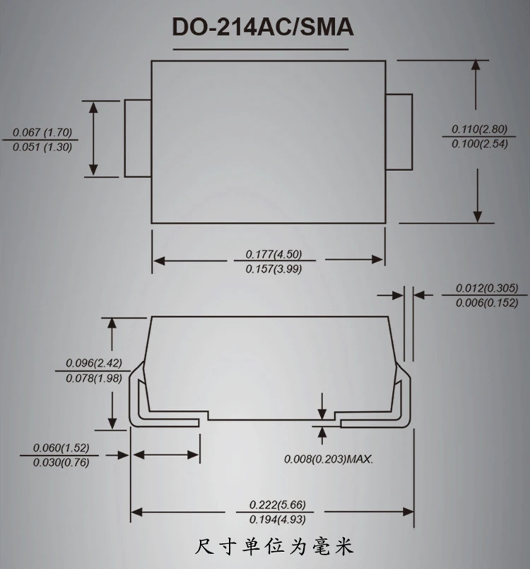 
SS14 diode SMD Schottky diode 1N5819 SS14 DO-214AC / SMA factory direct sales 