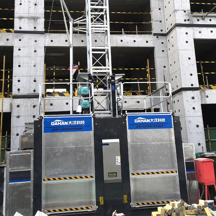 Lifting equipment double cage construction elevator construction tools lift hoist