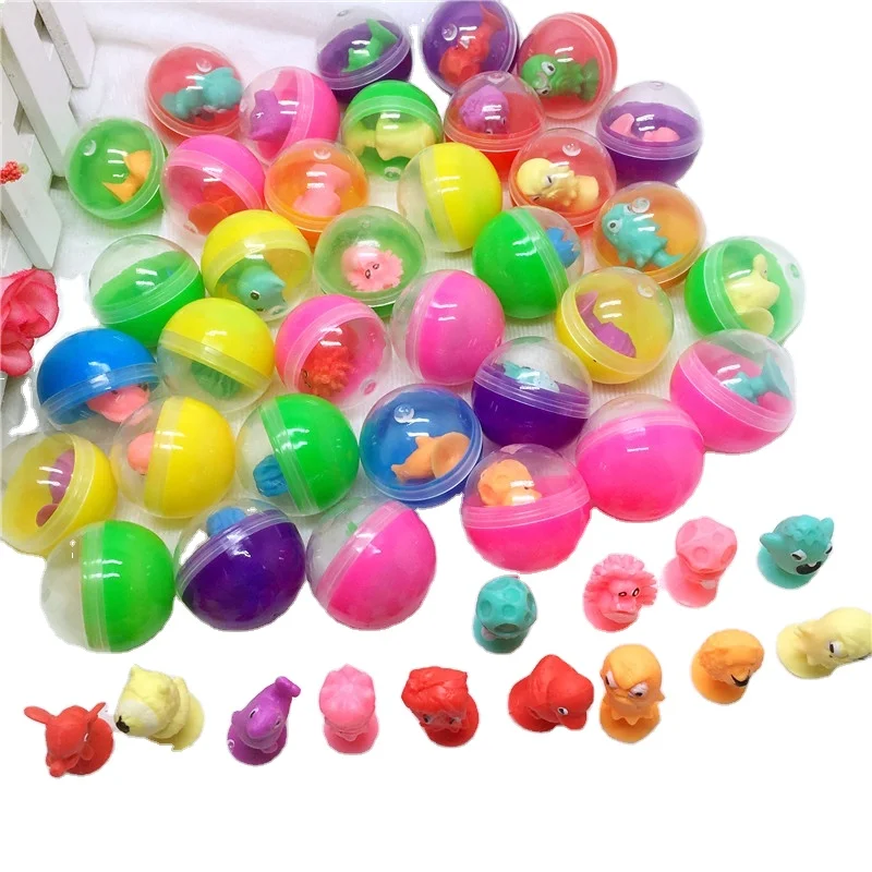 3.2cm diameter colorful plastic ball capsules with toys inside for vending machine as kids gift