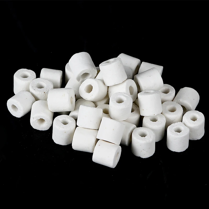 Aquarium Bio Filter Materials Hexagonal Quartz Filtering #10 Ceramic Rings,25KG/BAG