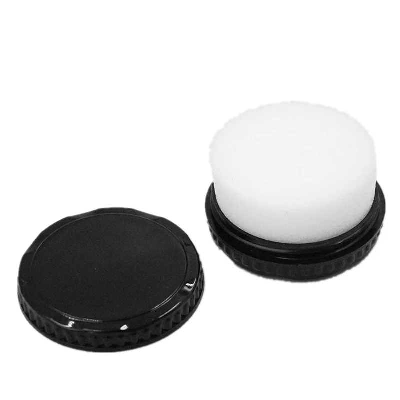 Черная круглая обувь блестящая в пластиковой коробке полированная Губка для обуви отеля