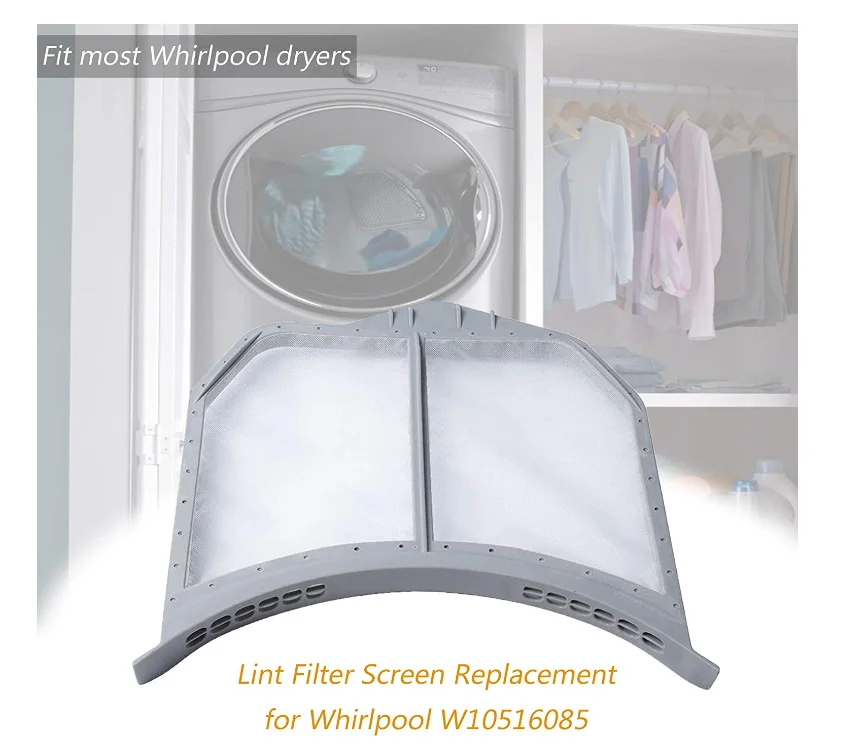 W10516085 фильтр для сушилки ворса гидромассажа Maytag заменяемый экран сушки