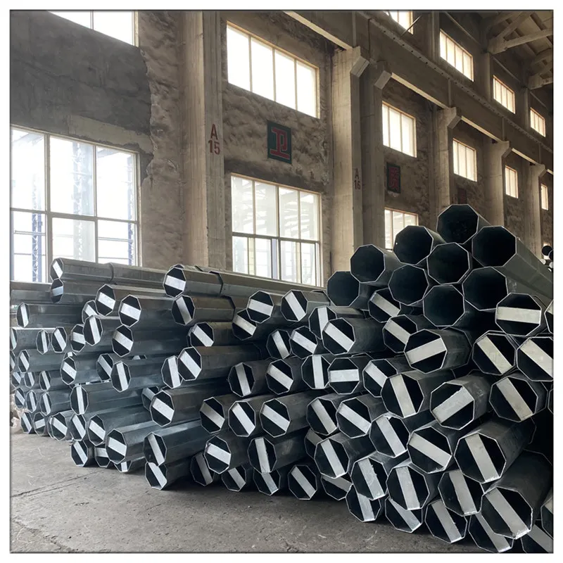 JHSP  hot dip galvanized and powder coated steel street lamp metal pole Best selling