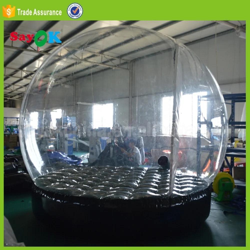 Customized Inflatable Snow Globe Photo Booth Christmas Blow Up Mini Snow Globe