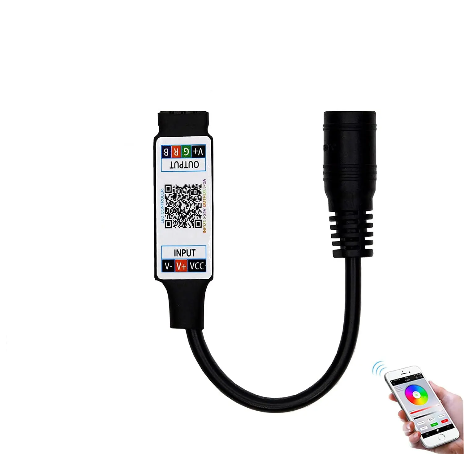 Мини RGB Bt контроллер DC 5 В 12 24 музыкальный BT умное приложение управление световой лентой для светодиодная лента