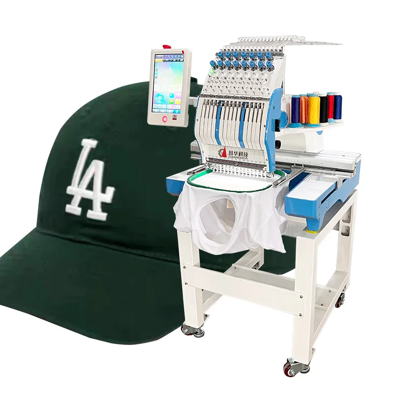 TWH high speed 12 needles computer Dahao single head hat function industrial embroidery machine