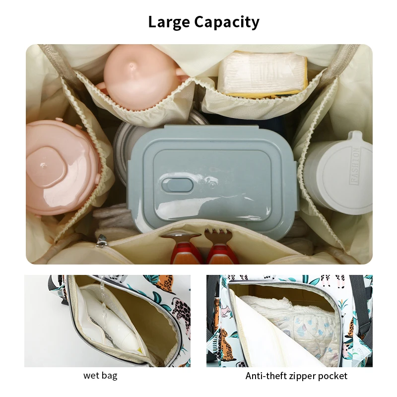 Fashion waterproof baby camouflage backpack travel  folding crib baby bags for mothers diaper bags portable baby bed mummy bag