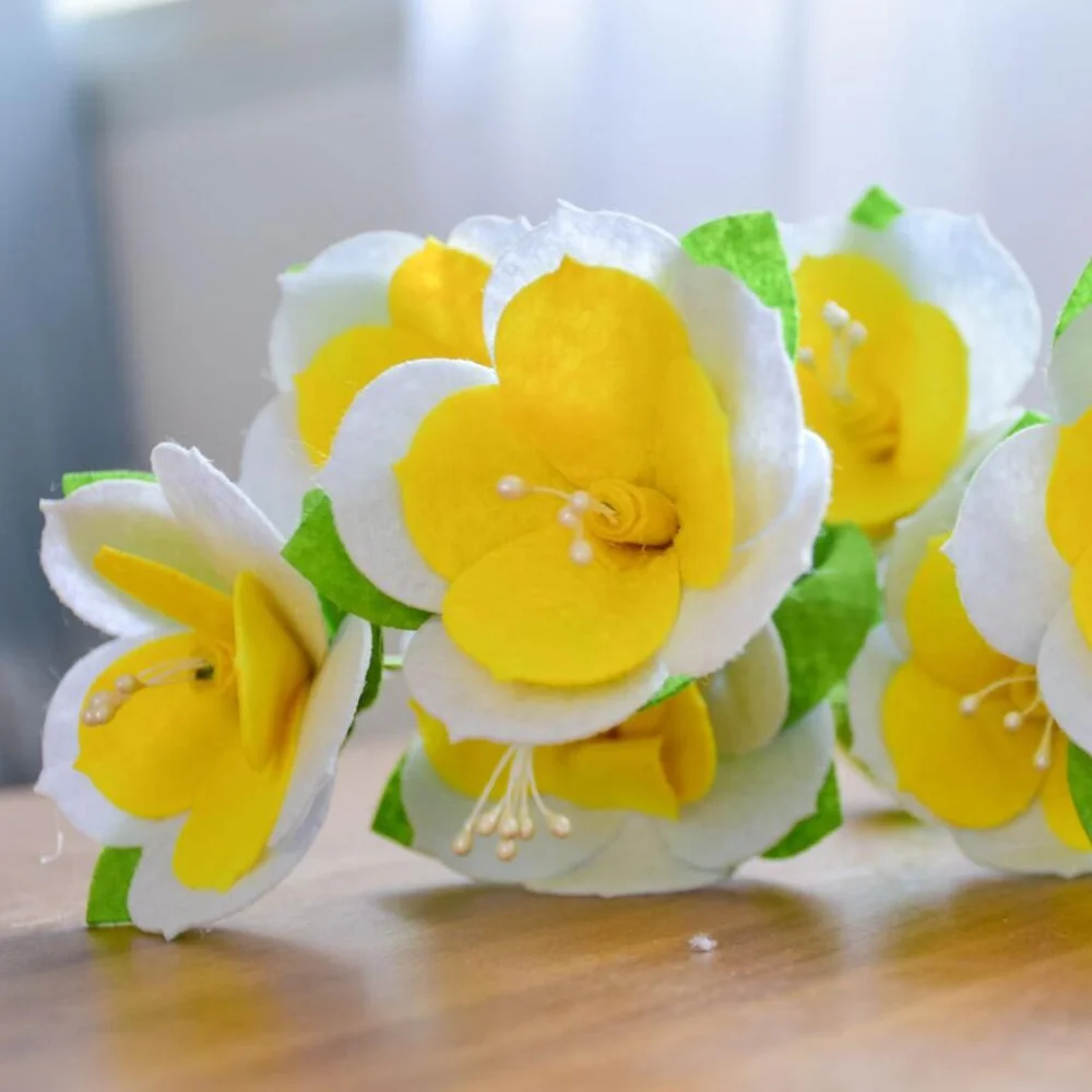 Non-woven Fabric Felt Supplies Handicraft Kits DIY Artificial Flower Making Set for Home Decorating Onarment