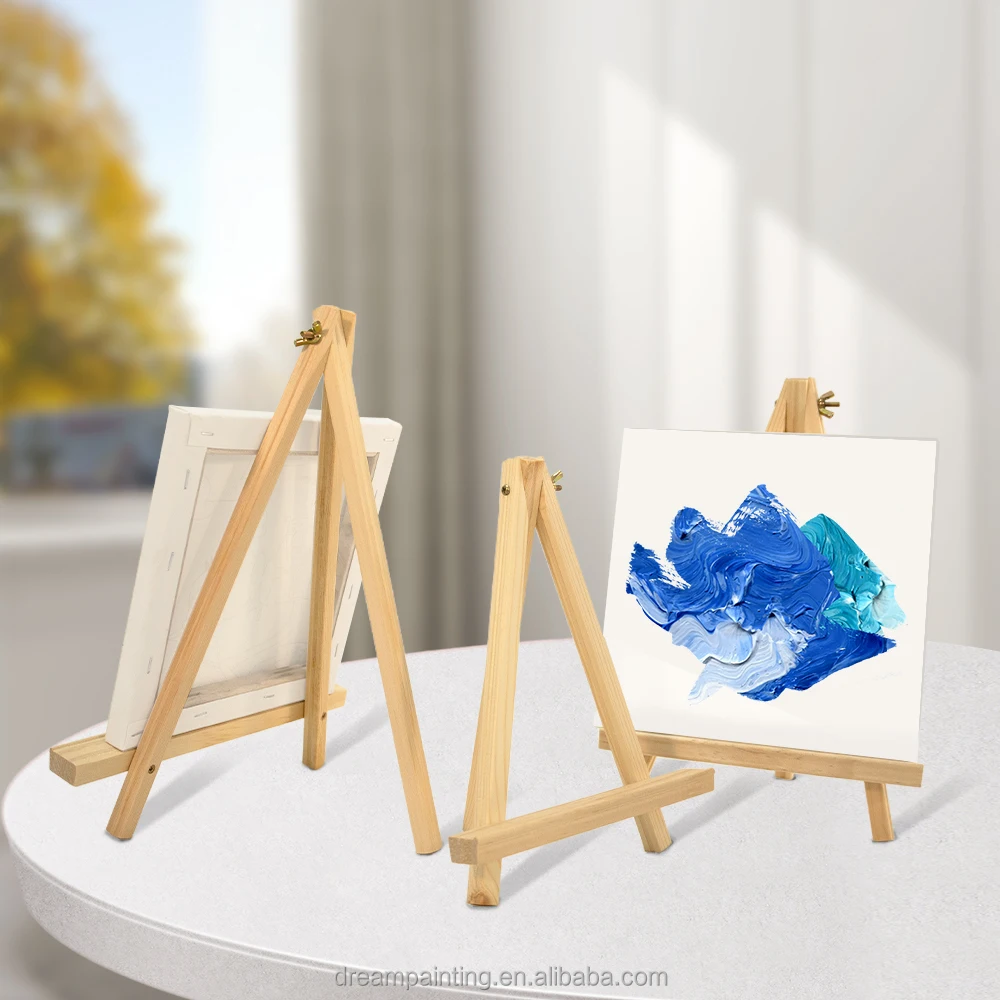 18*24cm Desktop Small Easels Kids Painting Wooden Art Easel Display Stand for Artist Painting Art Supplies