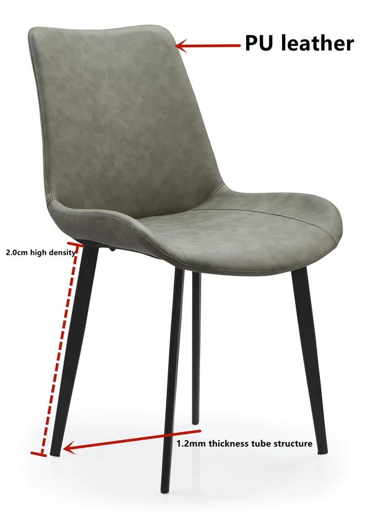 Amazon Hot Sale Modern Design Dinning Room Wooden Frame Comfy Dining Chair Ready To Ship