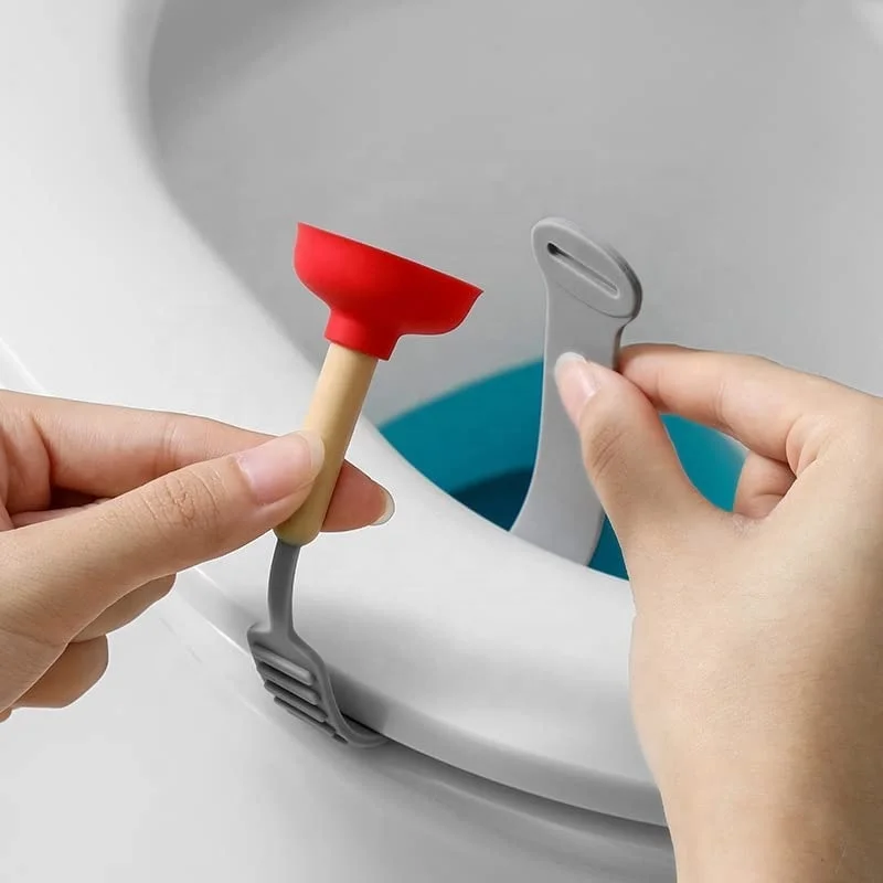 Interesting Design Flexible Kids Silicone Toilet Seat Cover Lid Lifter Handle for Prevent Contact