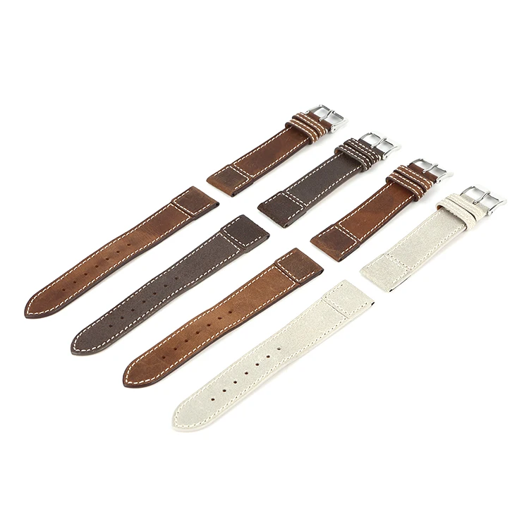 OEM and ODM Italian Suede Leather Cowhide Ctrap Handmade Mult Size Quick Release Watch Strap For Jaeger-LeCoultre Reverso Watch