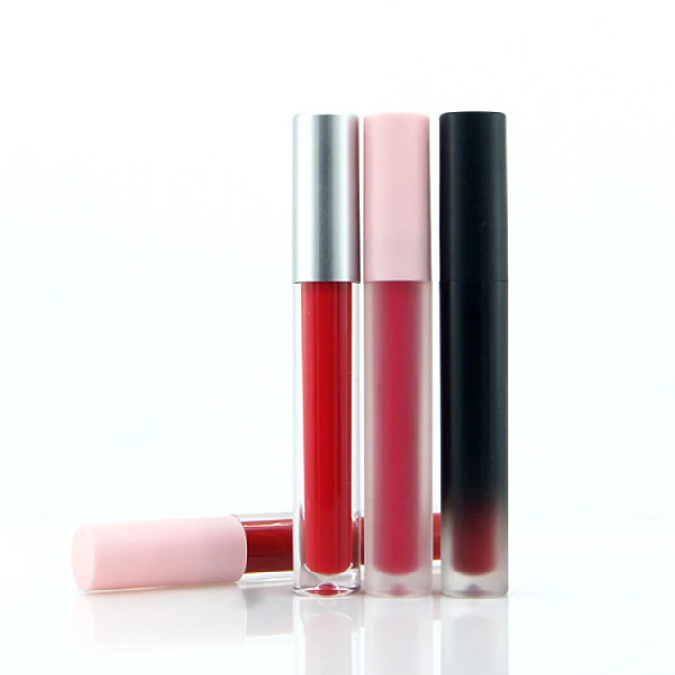 Customized Transparent Holographic Lip Gloss Tubes, Light Plastic Nude Chunky White Wand Lipgloss Tube Packaging With Logo