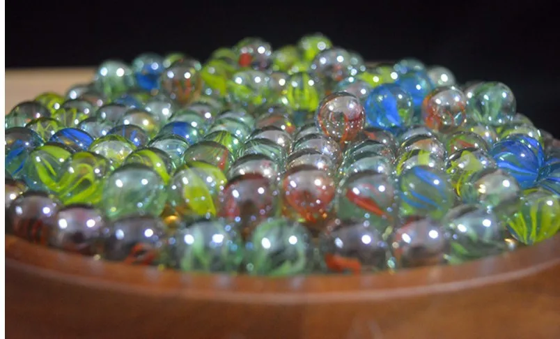 Прямая продажа с фабрики 16 мм мраморные черные прозрачные стеклянные Мраморные Шарики тремя цветами для детей