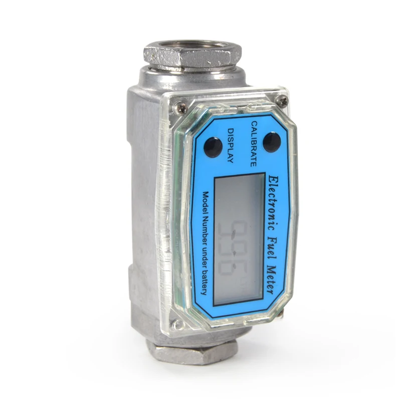 Inline NPT Thread Fuel WL Turbine Flowmeter Water Diesel Gas Oil Gasoline 3 Inch Digital Flow Meter
