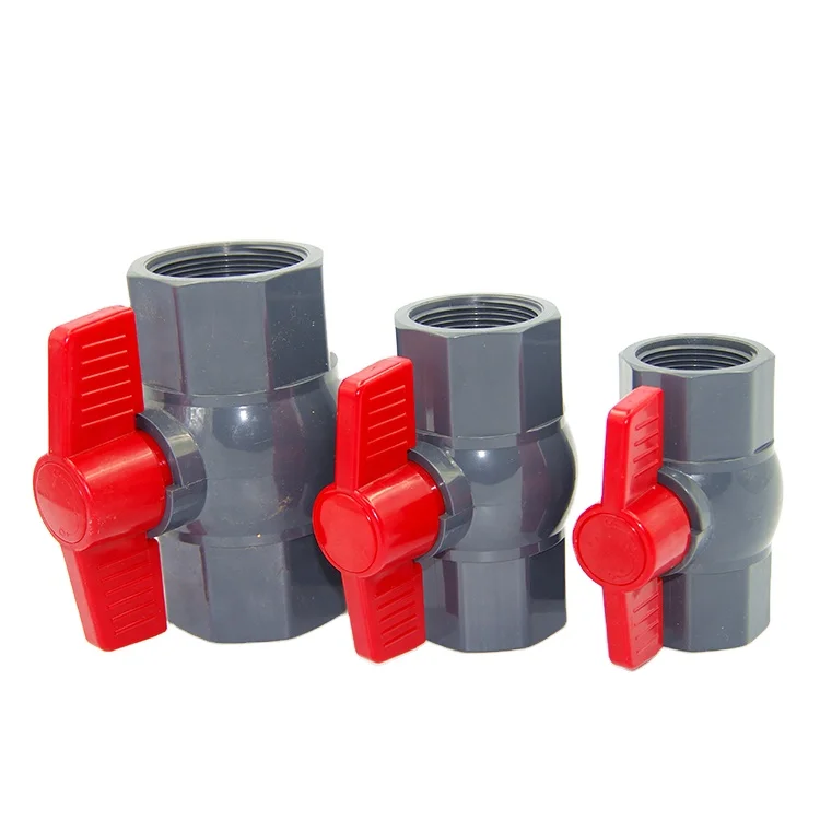 Shyoko Pvc Valve Ball Double Sided Socket Pvc Compact Ball Valve