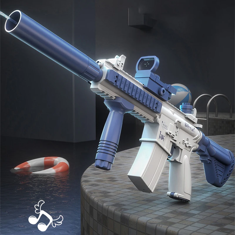 Summer Outdoor Shooting Game Toy Free Disassembly Combination Toy Rifle M416 Electric High Speed Water Gun for Children