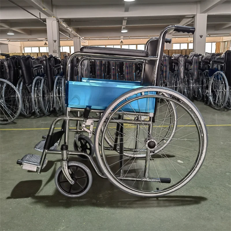 High Quality Lightweight Manual Wheelchair Portable Folding Hand Push Adult Disabled Elderly Home User Outside Wheelchair