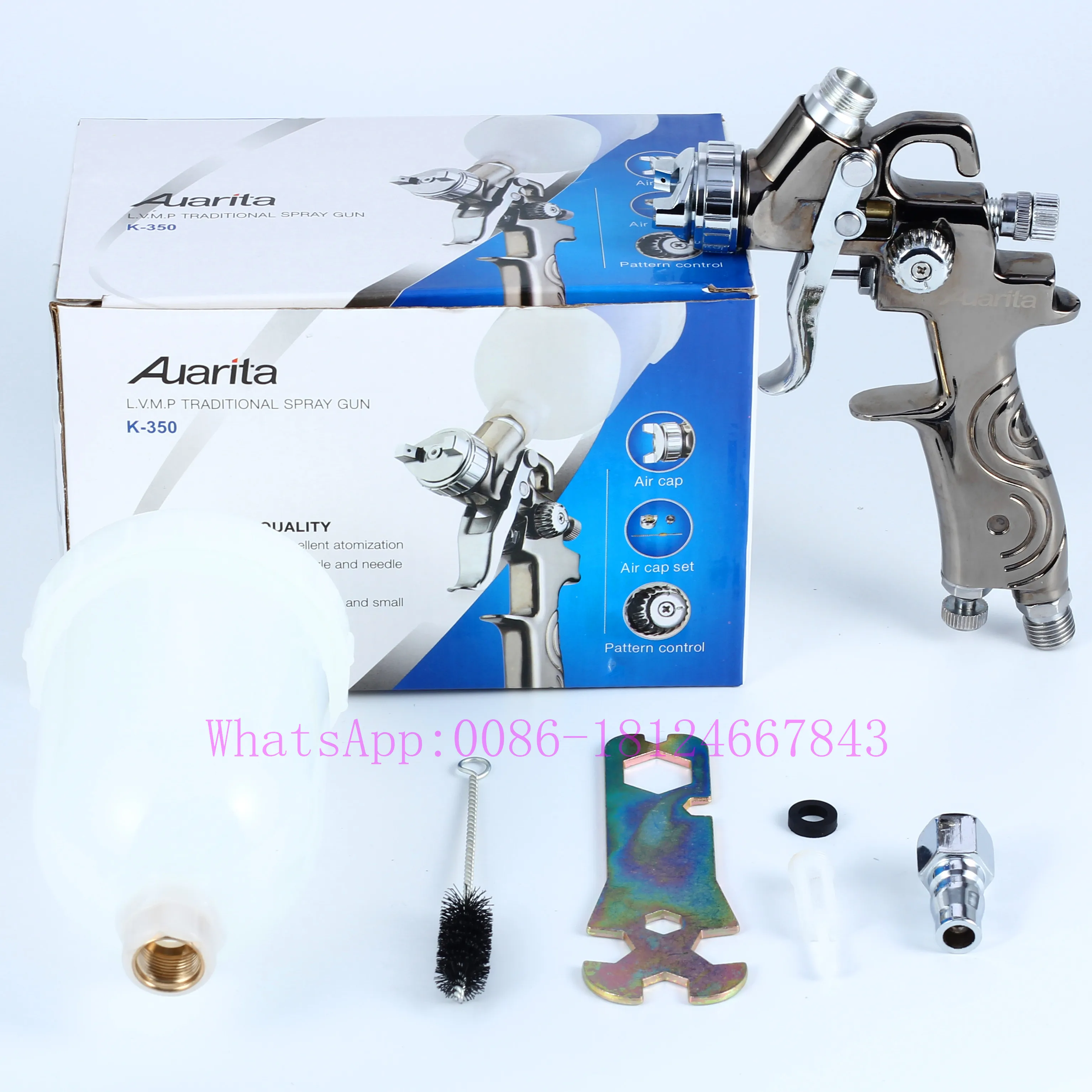Auarita K-350 Grosir Spray Gun Hvlp 0.8mm nozzle 250ml wholesale building caulking spray metal foaming gun
