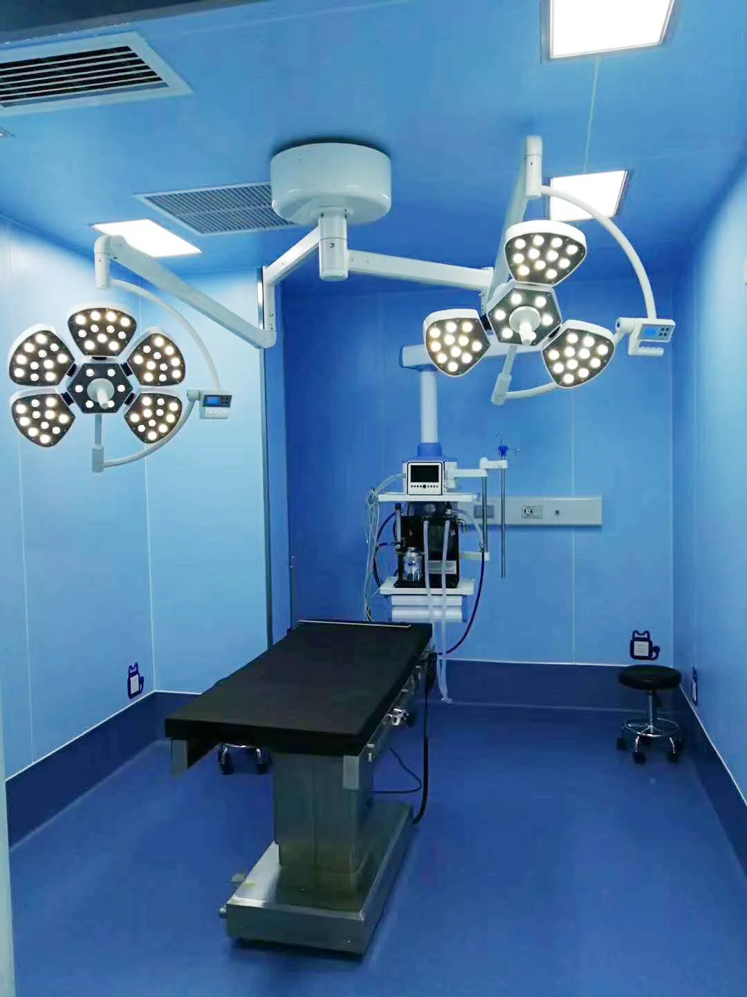 CE ISO Medical flower shadowless led operating light operation lamp double head ceiling Surgery