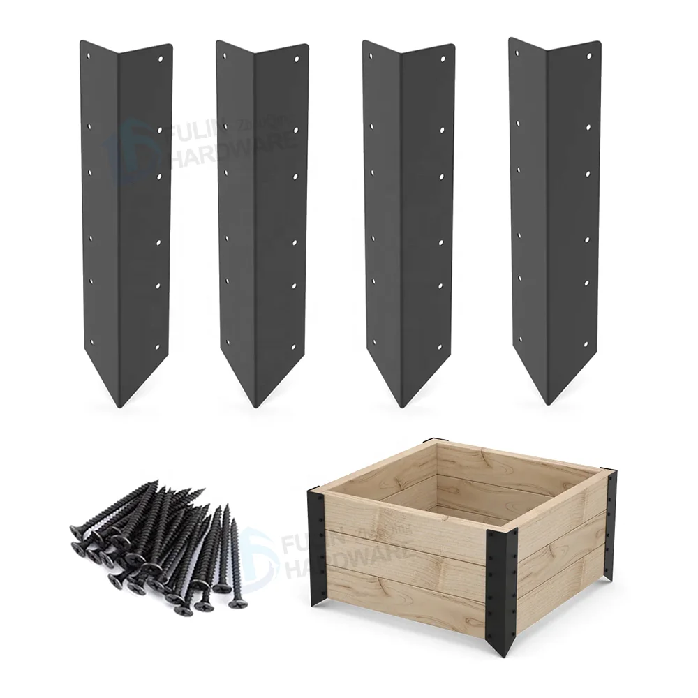 Metal Raised Garden Bed Corner Bracket DIY Flower Vegetable Garden Planter Raised Bed Corner Bracket