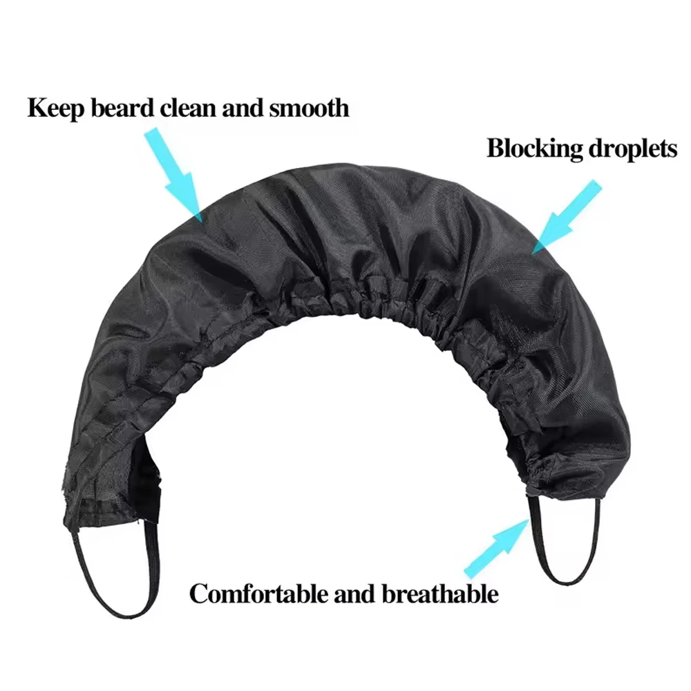 Mens Beard Bandana Bedtime Bib Bonnet Facial Hair Apron Guard Bonnet Beard Rag