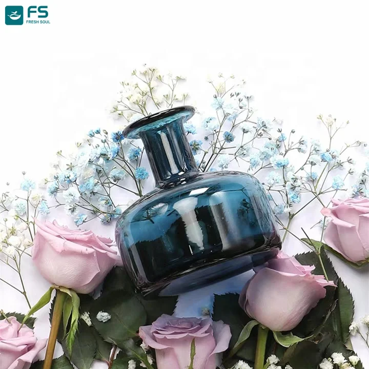 handmade glass Jadore charming fragrance glamour reed diffuser fiber wick home decoration