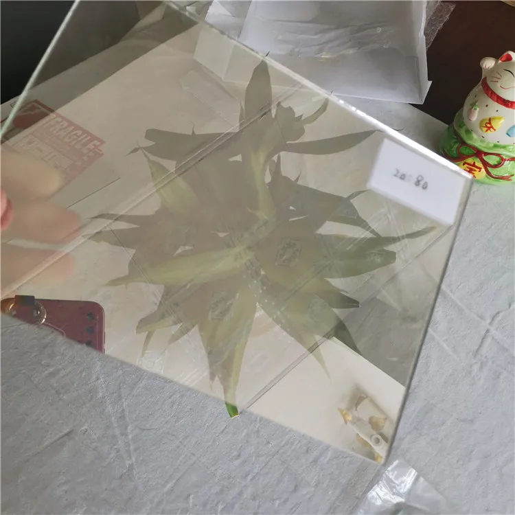 For teleprompter using high quality customer 3D image one way mirror teleprompter glass