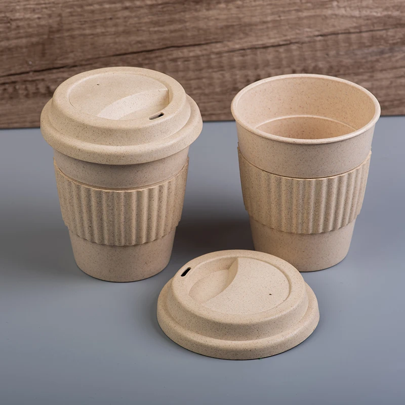 Promotional eco friendly 356ml bamboo fiber reusable travel coffee mug